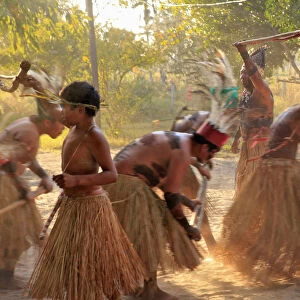 South America, Brazil, Miranda, Terena indigenous people from the Brazilian Pantanal