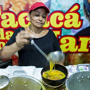 South America, Brazil, Para state, Belem, Tacaca stall - Tacaca is a traditional Amazonian