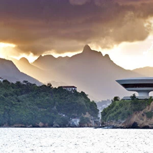 South America, Rio de Janeiro, Niteroi, Oscar Niemeyers Contemporary Art Museum