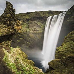 Southern Iceland. Skogafoss waterfall