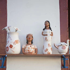 Souvenir pottery in shop, Diamantina (UNESCO World Heritage Site), Minas Gerais, Brazil