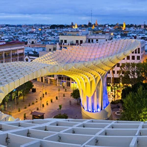 Spain, Andalucia, Seville Province, Seville, Plaza de la Encarnacion, Metropol Parasol
