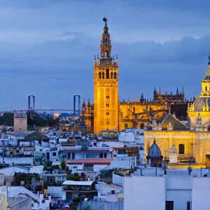 Spain, Andalucia, Seville Province, Seville, Cathedral of Seville, The Giralda Tower