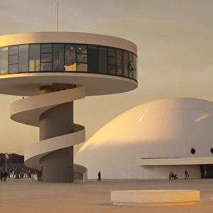 Spain, Asturias Region, Asturias Province, Aviles, Centro Niemeyer, arts center designed
