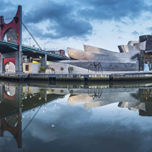 Spain, Basque Country, Bilbao. Guggenheim Museum Bilbao designed by Frank Gehry