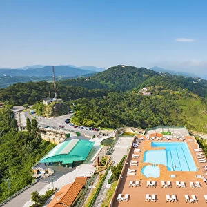 Spain, Basque Country, San Sebastian. Luxury Mercure hotel on top of the Mount Igueldo