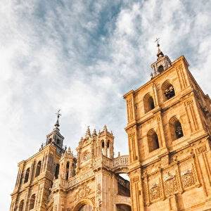 Spain, Castile and Leon, Astorga. The gothic Cathedral of Astorga