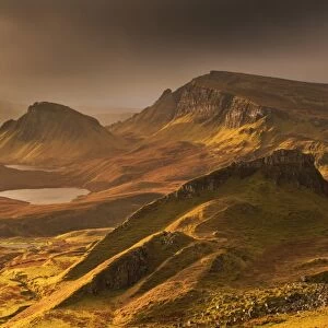Spectacular light over the Trotternish Range from the Quiraing in the Isle of Skye, Scotland