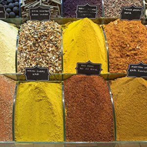 Spices at the Spice Bazaar, Istanbul, Turkey