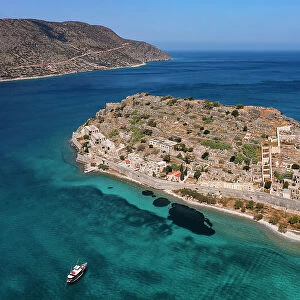 Spinalonga Island, Elounda, Mirabello Gulf, Lasithi, Crete, Greece