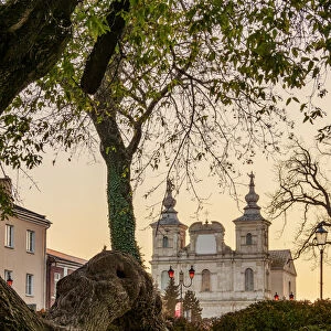 St. Franciszek Ksawery Church at sunset, Krasnystaw, Lublin Voivodeship, Poland