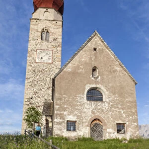 The St. Nicholas Church in Mittelberg, South Tyrol, Italy