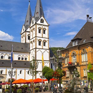 St Severus Church in Market Square, Boppard, Rhineland-Palatinate, Germany