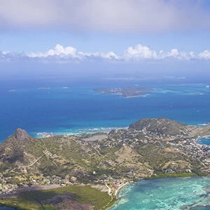 St Vincent and The Grenadines, Aerial view of Union Island