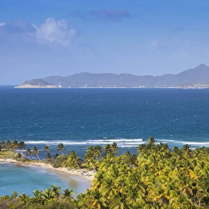 St Vincent and The Grenadines, Mayreau, View of Saltwhistle Bay