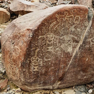 The Stages of Life Petroglyph, Palpa, Ica Region, Peru