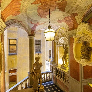 Staircase in Lascaris Palace, Nice, South of France