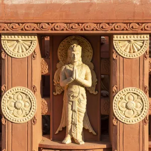 Statue decoration of stupa at International Buddhist Academy, Sagaing, Sagaing Region