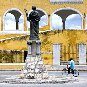 Statue of Fray Diego de Landa, Izamal, Yucatan, Mexico