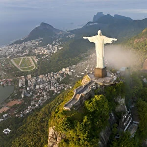 Statue of Jesus, known as Cristo Redentor (Christ the Redeemer), on Corcovado mountain