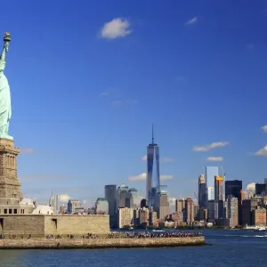 Statue of Liberty Print, New York City Skyline