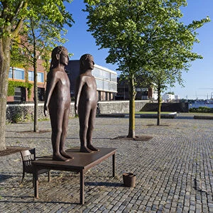 Statue in park, Zeeburg, Amsterdam, Noord Holland, Netherlands