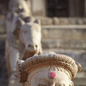 Statues of Siddhi Lakshmi Temple, Durbar Square, Bhaktapur (UNESCO World Heritage Site)