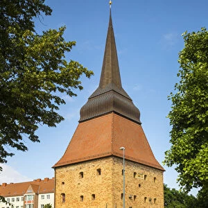 Steintor tower, Rostock, Baltic Coast, Mecklenburg-Western Pomerania, Germany