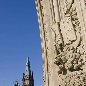 Stone Carving, Canadian Parliament, Parliament Hill, Ottawa, Ontario, Canada