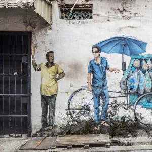 Street art, George Town, Penang Island, Malaysia