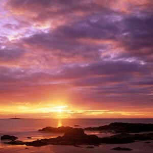 Sunrise over Lossiemouth Beach, Lossiemouth, Grampian Region, Scotland