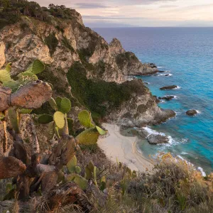 Sunset at Capo Vaticano, Province of Vibo Valentia, Calabria, Italy