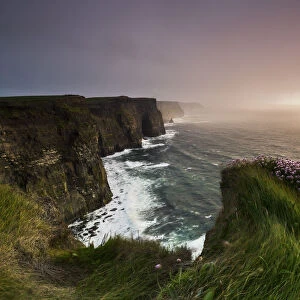 Sunset at Cliffs of Moher, Doolin, Clare, Ireland, Northern Europe