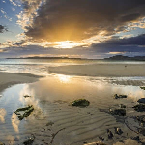 Sunset Over Horgabost Beach, Isle of Harris, Outer Hebrides, Scotland