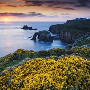 Sunset at Lands Land, Cornwall, England