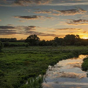 Sunset Reflections, Marston Marsh, Norwich, Norfolk, England