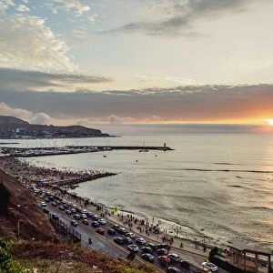 Sunset seen from Barranco District, Lima, Peru