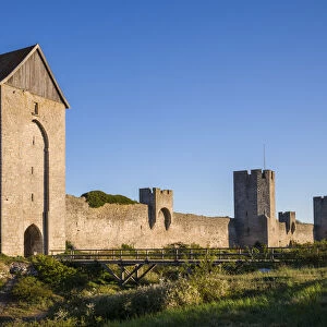 Sweden, Gotland Island, Visby, 12th century city wall, most complete midieval city wall