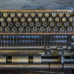 Sweden, Southeast Sweden, Norrkoping, former mill town, jacquard machine keyboard