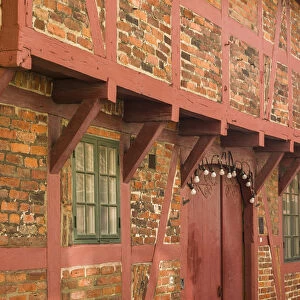 Sweden, Southern Sweden, Ystad, traditional half-timbered building, Per Helsas Gard