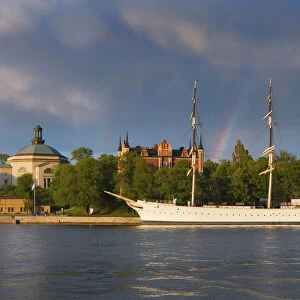 Sweden, Stockholm, Historic ship at Chapman