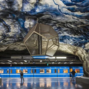 Sweden, Stockholm, Stockhom Underground Metro, Tekniska Hogskolan Station