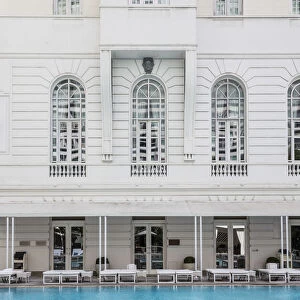Swimming pool at the Belmond Copacabana Palace hotel, Copacabana Beach, Rio de Janeiro