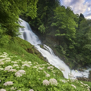 Switzerland, Berner Oberland, Giessbach waterfall