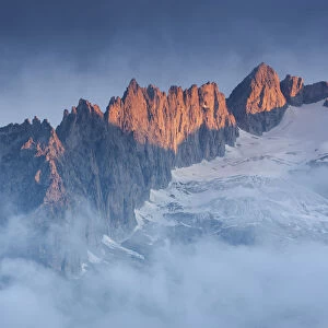 Switzerland, Canton of Valais, Fusshaorner mountains