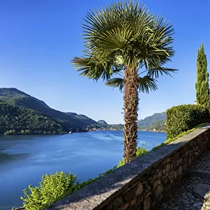 Switzerland, Ticino Canton, Lago di Lugano, Santa Maria del Sasso