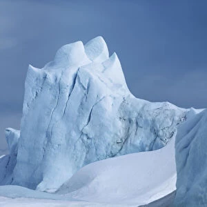 Tabular iceberg frozen in - Antarctica, Antarctic Peninsula, Snowhill Island