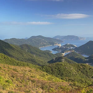 Tai Tam Reservoir and hiking trail on Hong Kong Island, Hong Kong