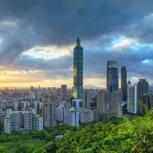 Taipei 101 and skyscrapers of Xinyi, Taipei, Taiwan Taipei 101 and skyscrapers of Xinyi, Taipei, Taiwan