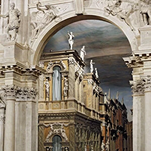 Teatro Olimpico (Olympic Theatre, 1580-1585 by Andrea Palladio), Vicenza, Veneto, Italy